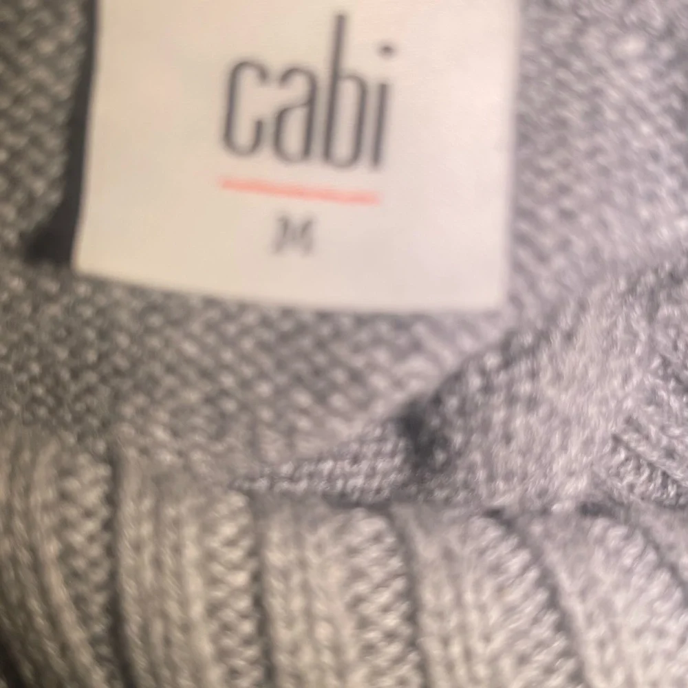 Cabi Eden Gray and Purple Women's turtleneck Sweater size medium
